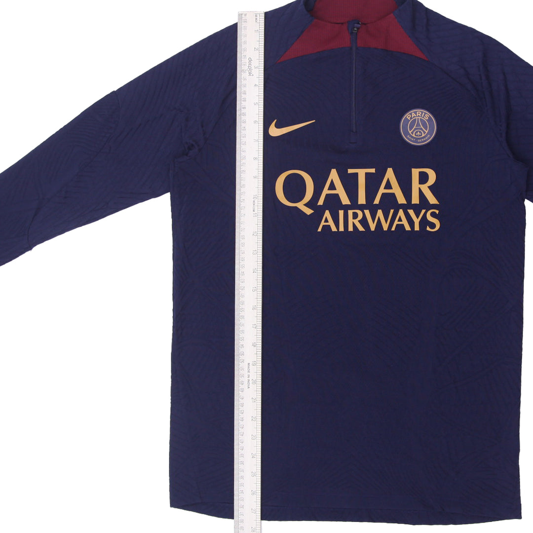Mens Quarter Zip Paris Saint-Germain Nike Slim Fit Dri Fit ADV T-Shirt