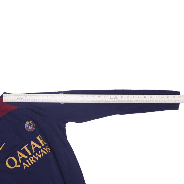 Mens Quarter Zip Paris Saint-Germain Nike Slim Fit Dri Fit ADV T-Shirt