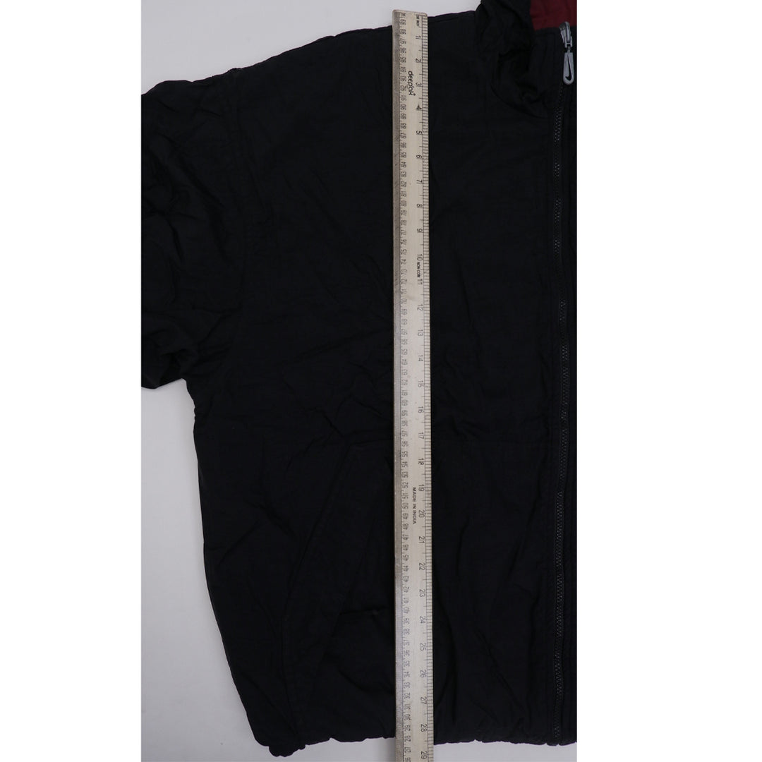 Vintage 90s Nike Swoosh Reversible 90s Black Maroon Jacket