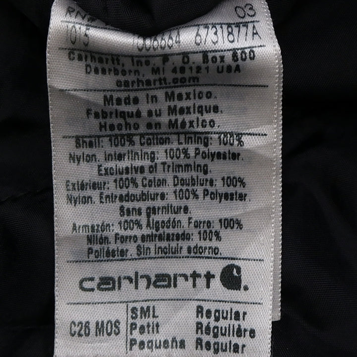 Mens Carhartt Arctic Jacket C26 MOS Mens Green Duck Canvas Quilt Lined Chore Coat