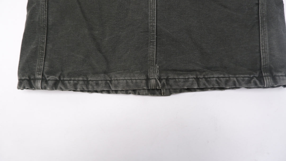 Mens Carhartt Arctic Jacket C26 MOS Mens Green Duck Canvas Quilt Lined Chore Coat