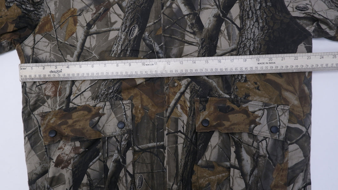 Vintage Outfitter Ridge Zip Up Realtree Camo Pullover Quilted Hoodie