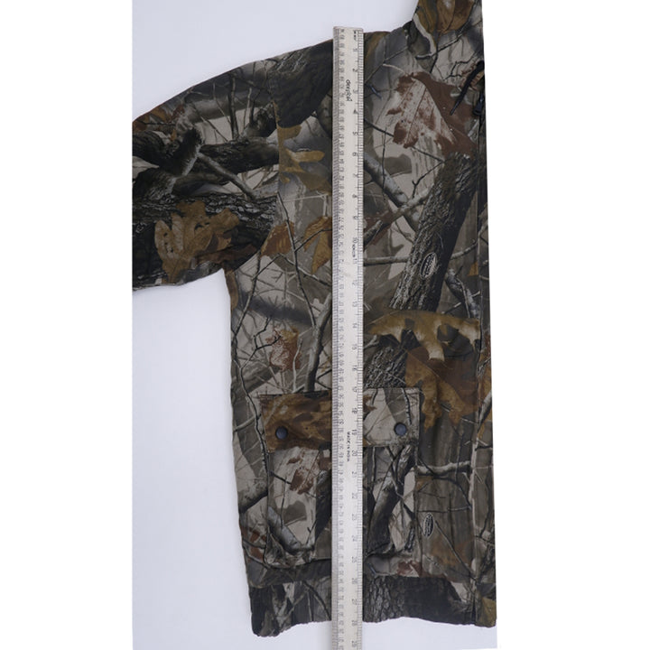 Vintage Outfitter Ridge Zip Up Realtree Camo Pullover Quilted Hoodie