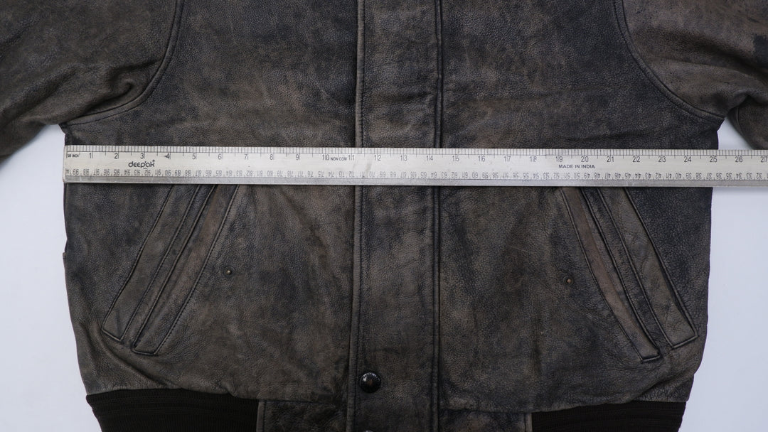 Vintage 1990s Bomber Eddie Bauer Leather Jacket