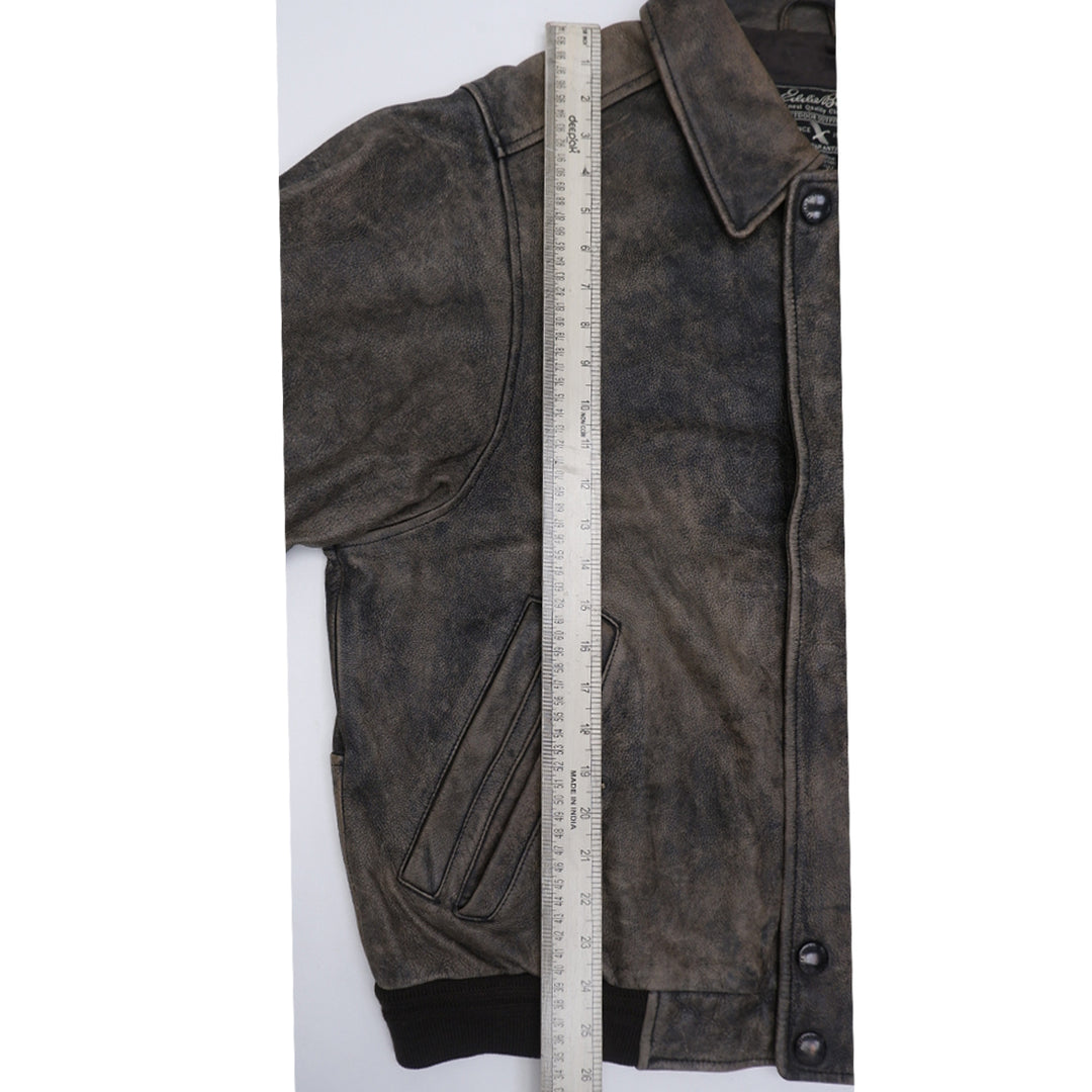 Vintage 1990s Bomber Eddie Bauer Leather Jacket