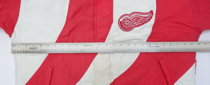 Vintage 90s Apex One Detroit Red Wings Puffer Jacket Red NHL Hockey