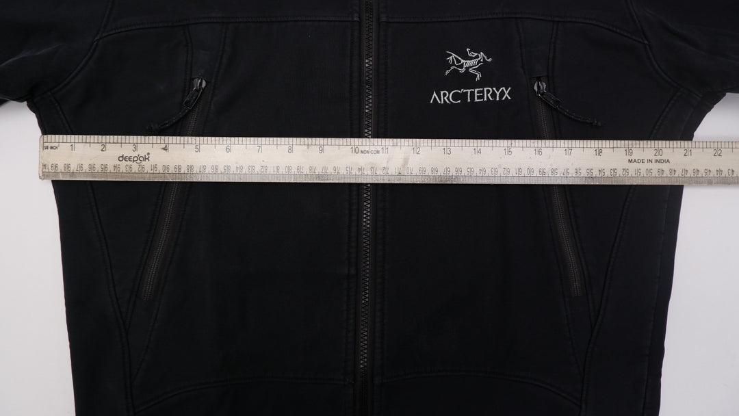 Mens Arc'teryx Jacket Gamma SV Black Polartec Softshell Fleece Zip