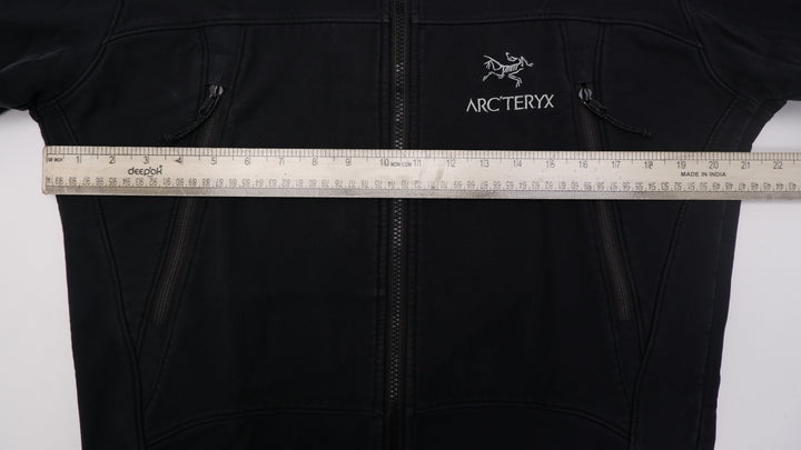 Mens Arc'teryx Jacket Gamma SV Black Polartec Softshell Fleece Zip