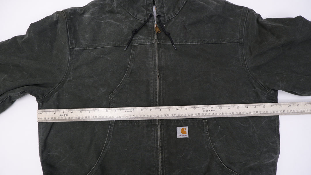 Mens Carhartt J244 MOS Zip Up Hoodie Workwear Jacket