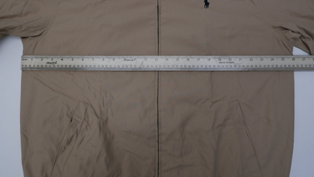 Vintage Polo By Ralph Lauren Plaid Lining Harrington Jacket