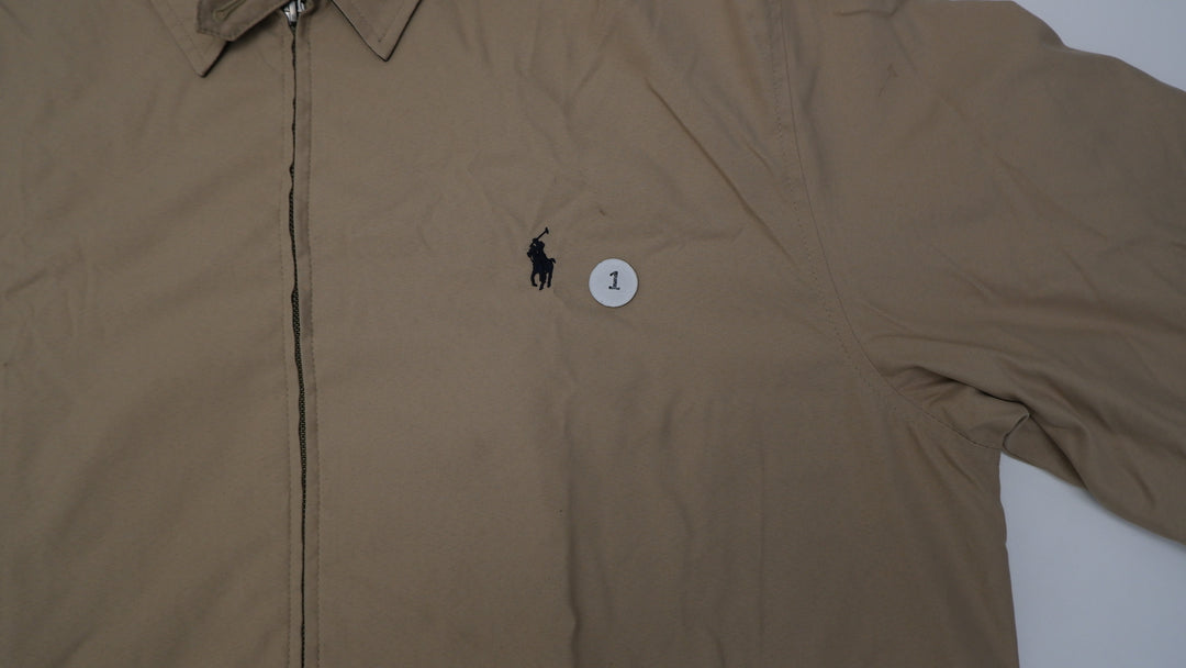 Vintage Polo By Ralph Lauren Plaid Lining Harrington Jacket