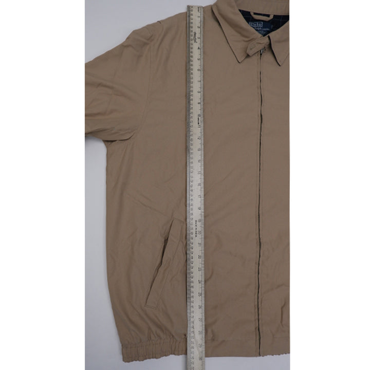 Vintage Polo By Ralph Lauren Plaid Lining Harrington Jacket