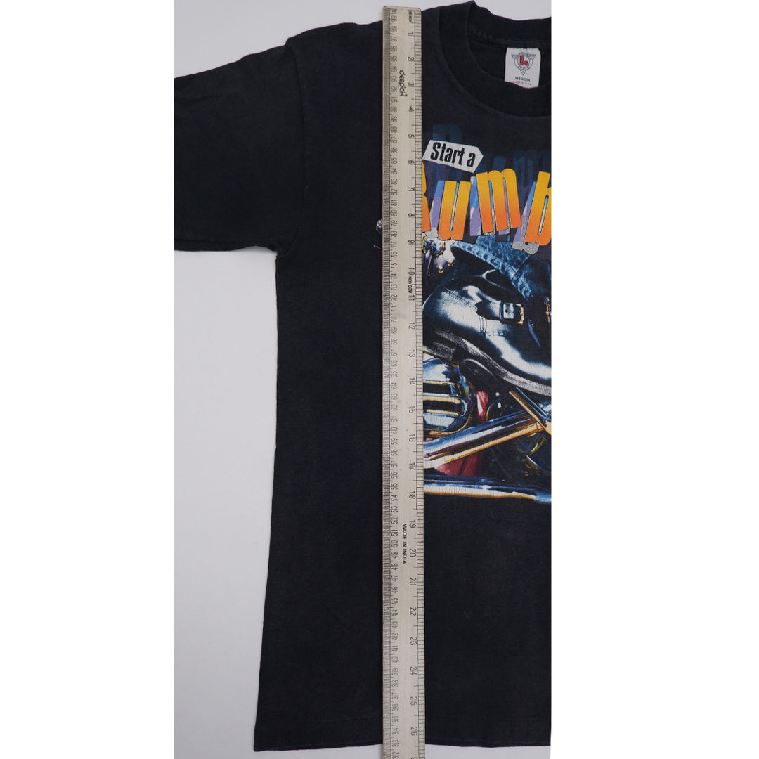 Vintage Harley Davidson Start A Rumble T Shirt Men's XL Single Stitch 80’s NOS