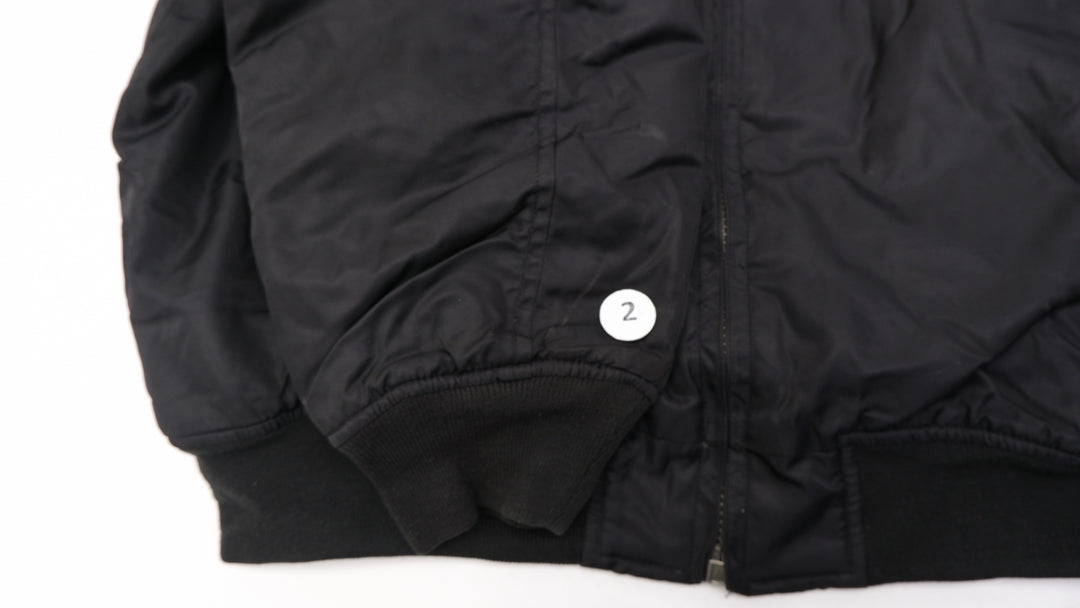 Vintage Flight Deck USA Nylon Zip Up Bomber Reversible Jacket | Migration_Jacket - View 9 | Fashion Rerun