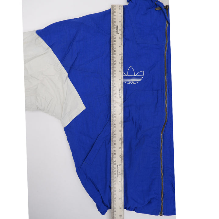 Vintage Adidas Athletics Classic Blue & White Striped Puffer Jacket