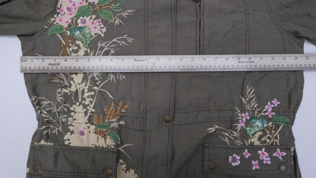 Ladies Anthropologie Olive Green Utility Jacket