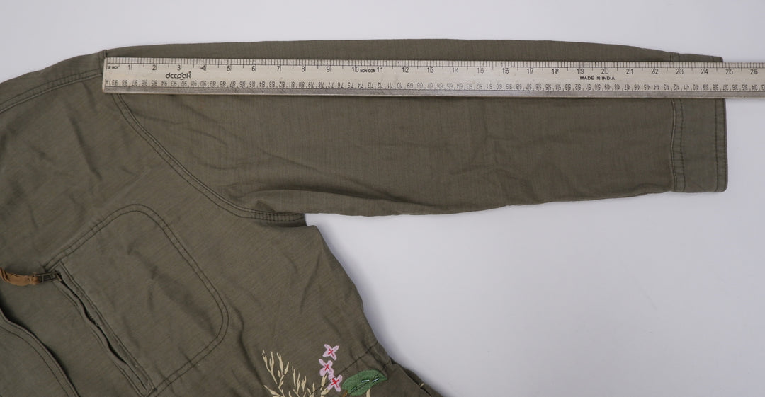 Ladies Anthropologie Olive Green Utility Jacket