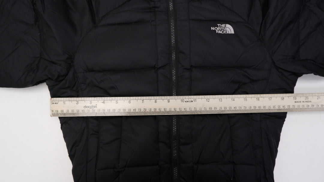 Ladies The North Face F09 550 Puffer Hooded Zip Up Crop Jacket