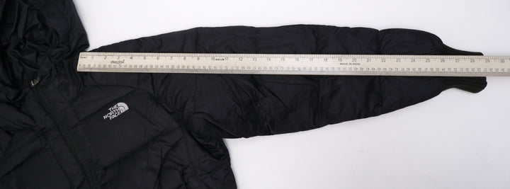 Ladies The North Face F09 550 Puffer Hooded Zip Up Crop Jacket