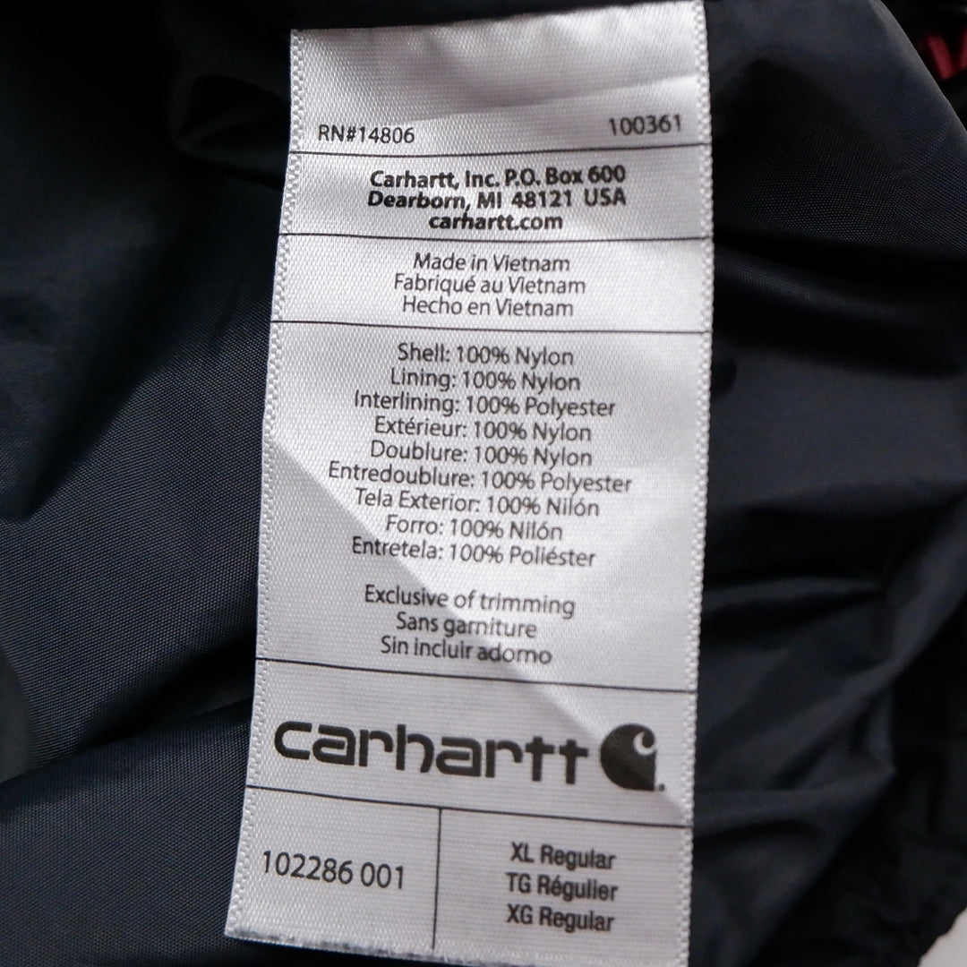 Mens Carhartt 102286 001 Quilted Plain Defender Zip Up Vest