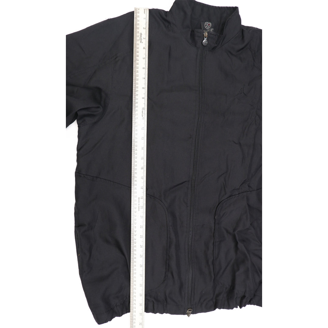 Mens Embroidered Jordan Logo 852005 Black Zip Jacket