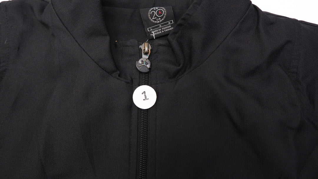 Mens Embroidered Jordan Logo 852005 Black Zip Jacket