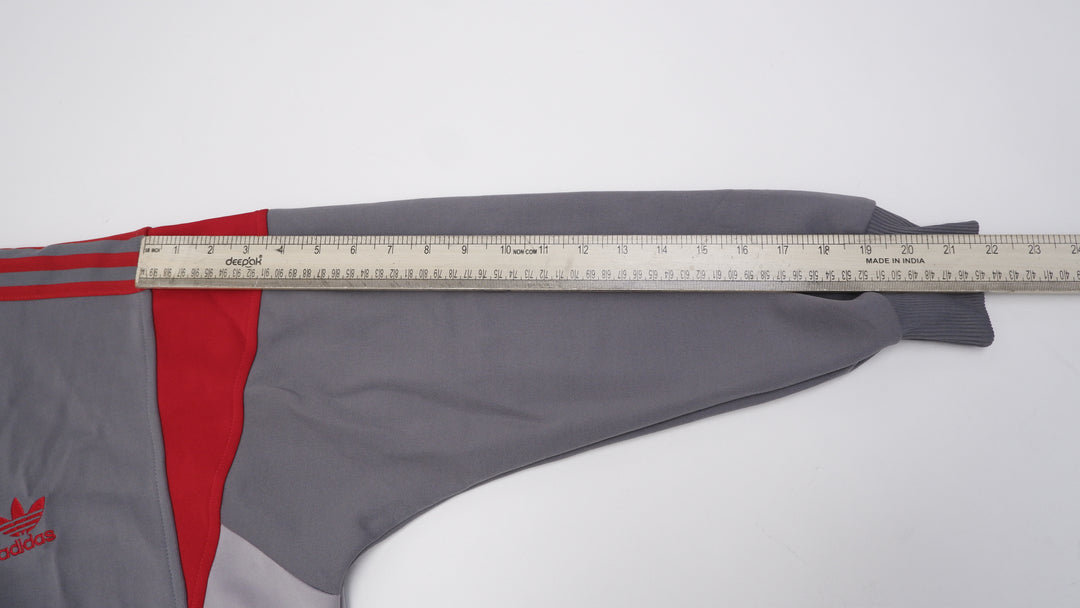 Vintage 80s Embroidered Adidas Logo Track Zip Up Jacket