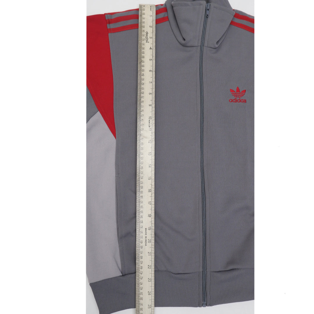 Vintage 80s Embroidered Adidas Logo Track Zip Up Jacket