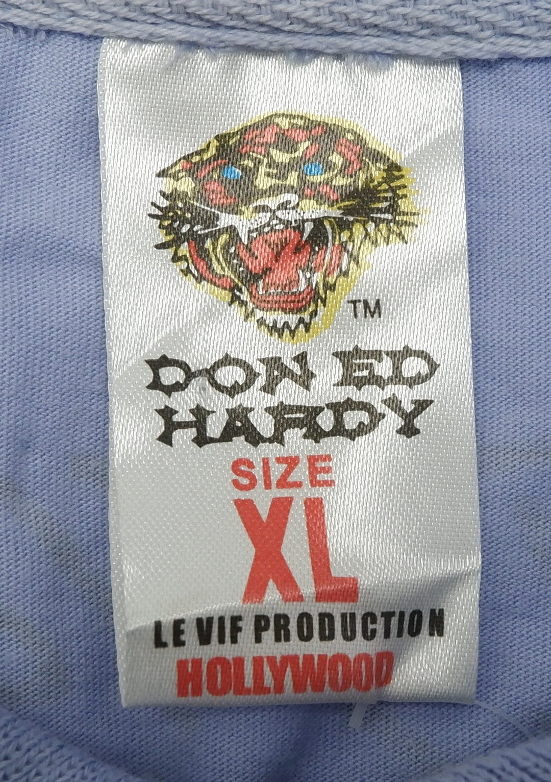 Y2K Mens Ed Hardy By Christian Audigier Beaded Polo T-Shirt