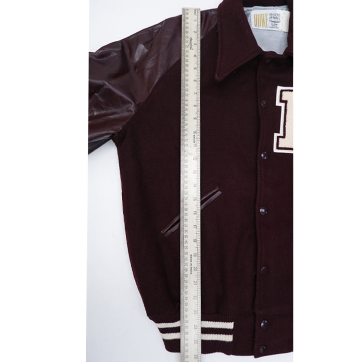 Vintage Howe Athletic Apparel Naugalite Button Varsity Jacket | Migration_Jacket - View 9 | Fashion Rerun