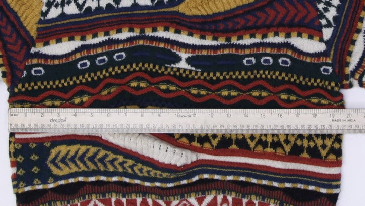 Vintage Mr Junko Koshino Coogi Style Pure New Wool Made In Australia Knit Sweater