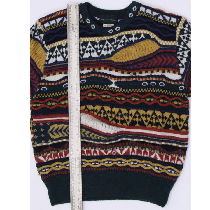 Vintage Mr Junko Koshino Coogi Style Pure New Wool Made In Australia Knit Sweater