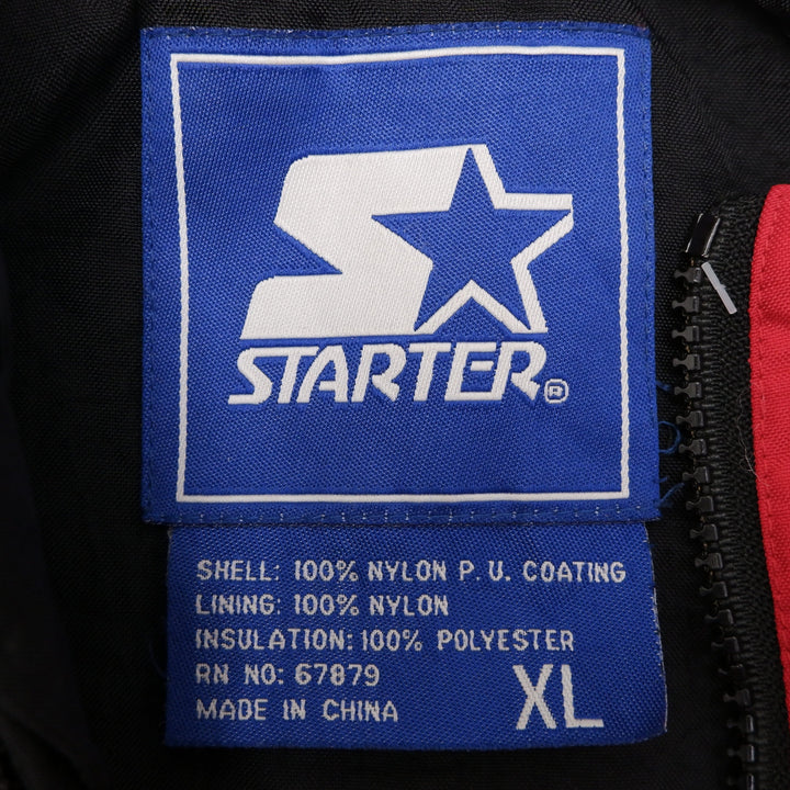 Vintage 90s NCAA Starter Wisconsin Badgers Pullover 1/2 Zip Hooded Jacket