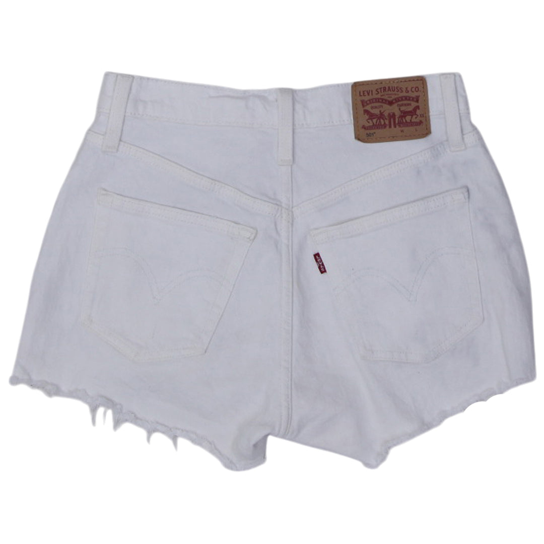 Ladies Levis Waterless Button Fly 501 Denim Shorts