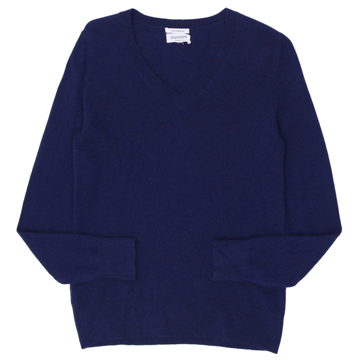 Mens Hudson North V-Neck 100% Cashmere Sweater