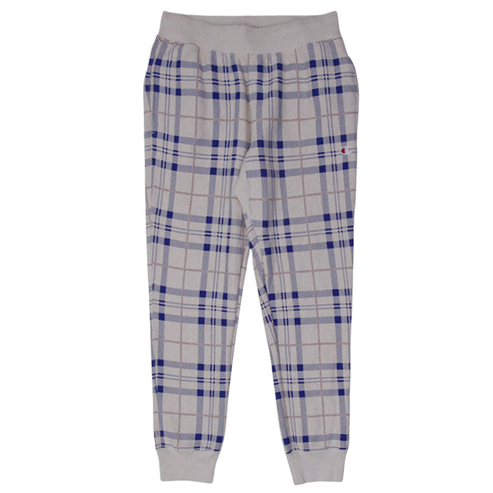 Mens Champion Reverse Weave Plaid Fleece Jogger Pants
