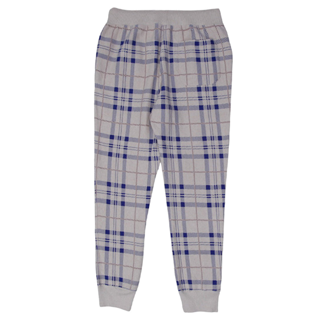 Mens Champion Reverse Weave Plaid Fleece Jogger Pants
