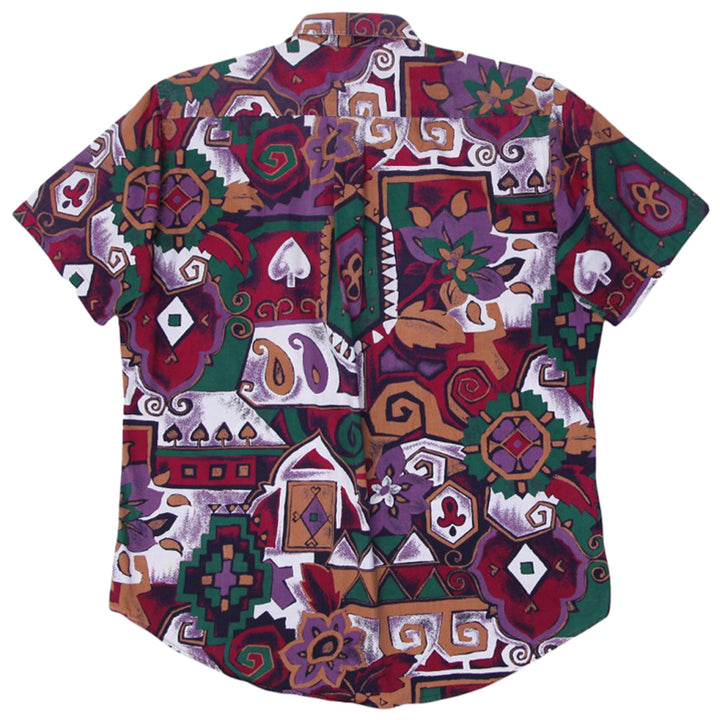 Mens Hathaway Abstract Print Short Sleeve Shirt | Migration_Shirt UAENAT20 - Side View | Fashion Rerun