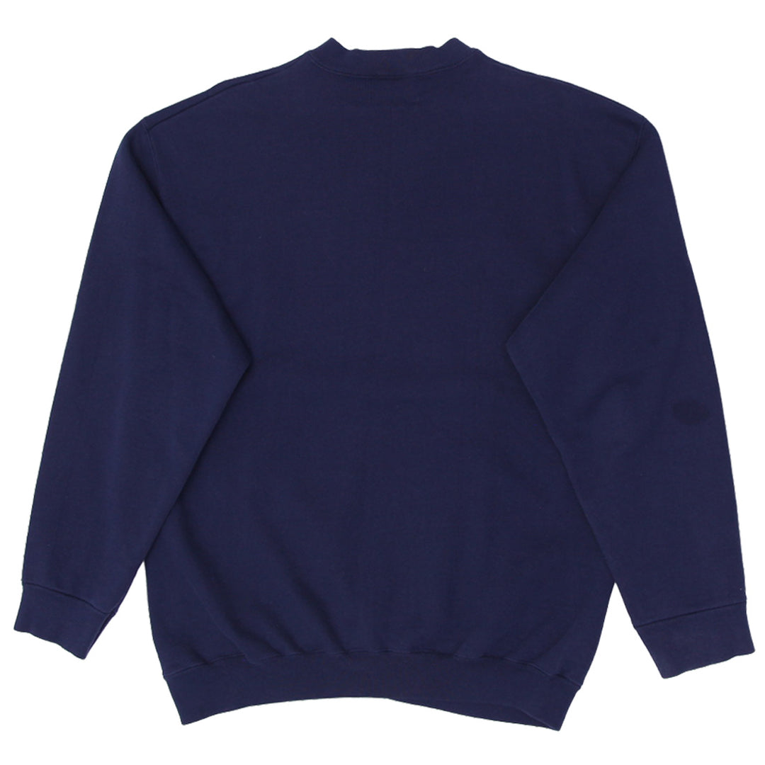 Vintage Mens Logo 7 Sweatshirt Navy NCAA Graphic Sports | Migration_Sweatshirt UAENAT20 - Side View | Fashion Rerun