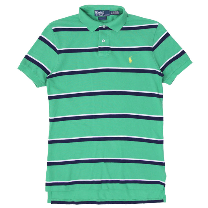 Mens Polo By Ralph Lauren Custom Fit Striped Polo T-Shirt