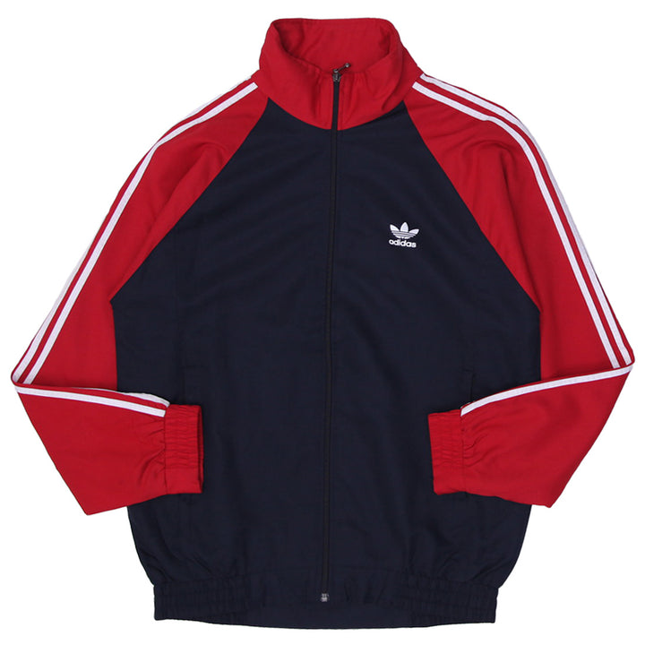 Mens Adidas Logo Sleeve Striped Full Zip Sports Jacket