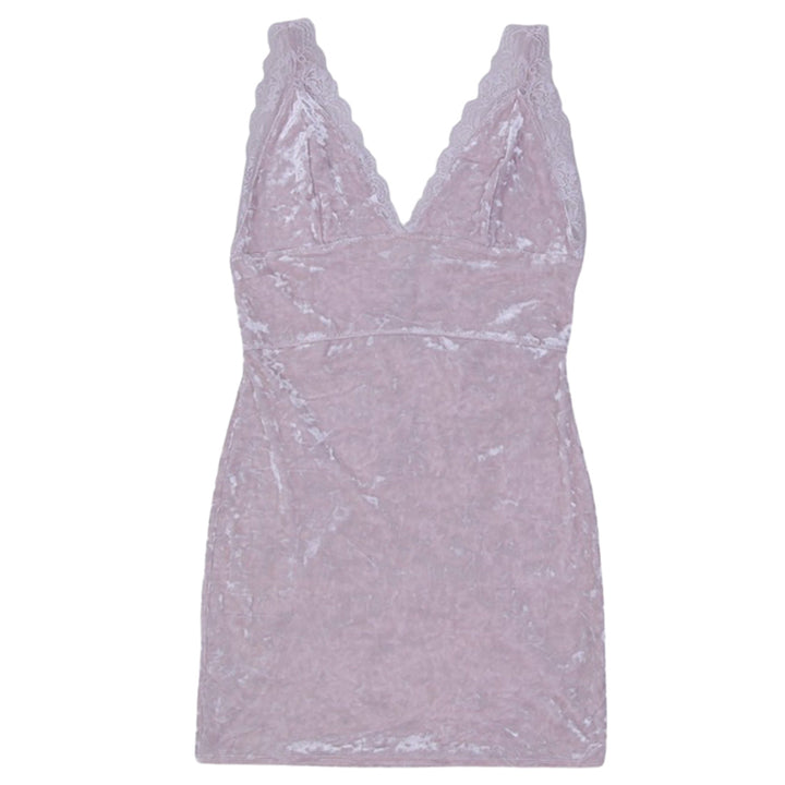 Y2K Ladies Free People Strappy Velour Night Dress