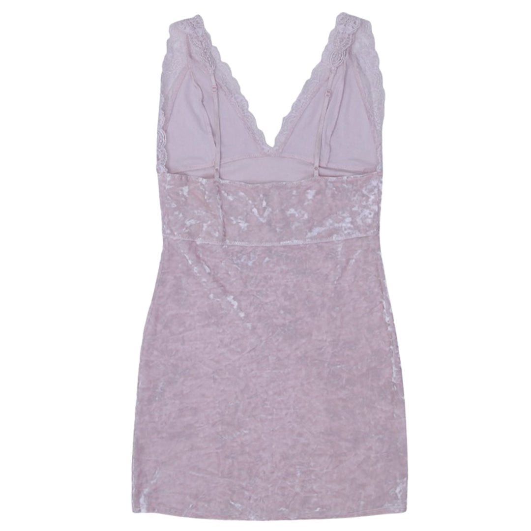 Y2K Ladies Free People Strappy Velour Night Dress