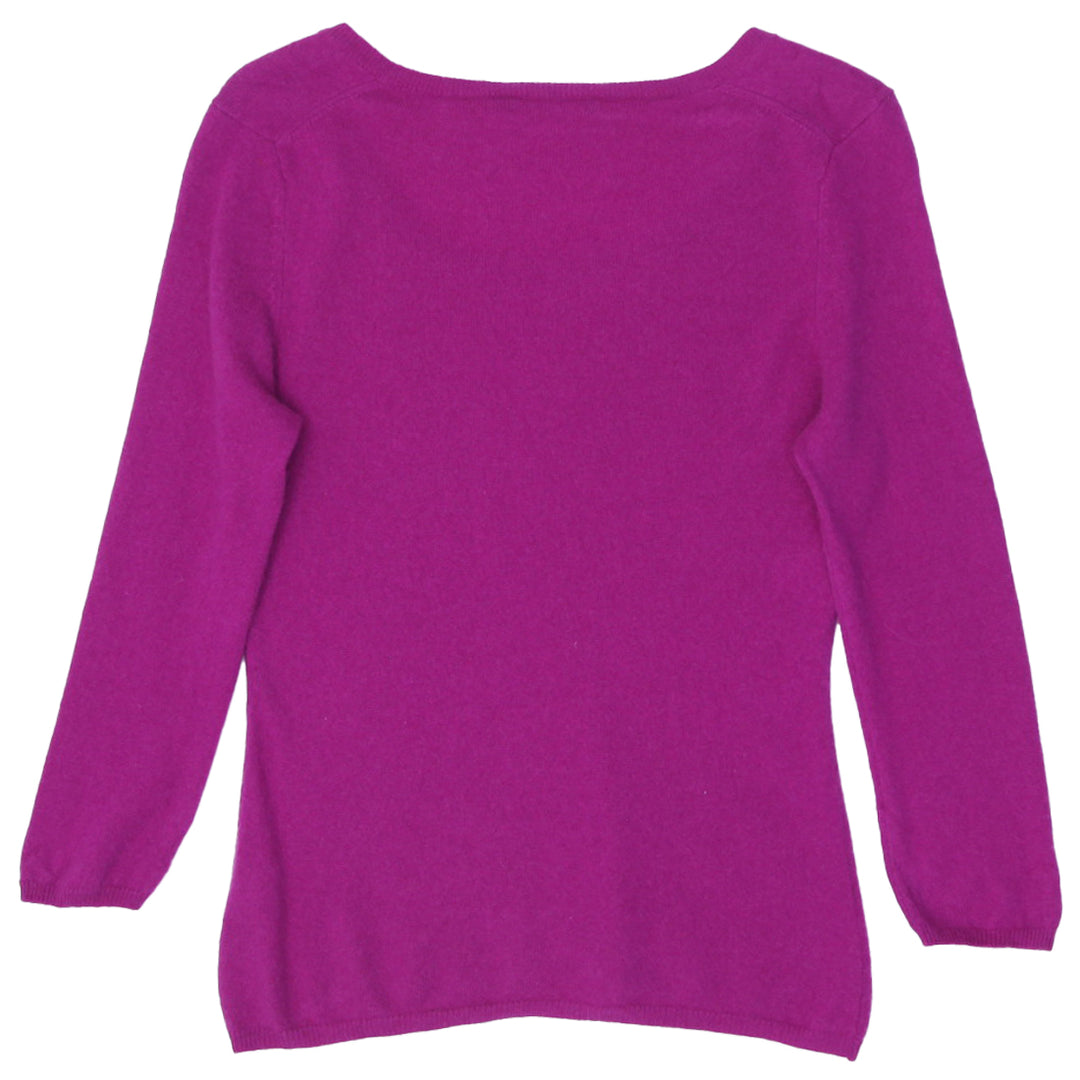 Ladies Pink 100% Cashmere Sweater