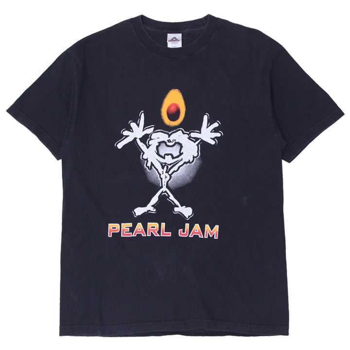 Vintage Mens Pearl Jam Tour 2006 T-Shirt Black Graphic Band