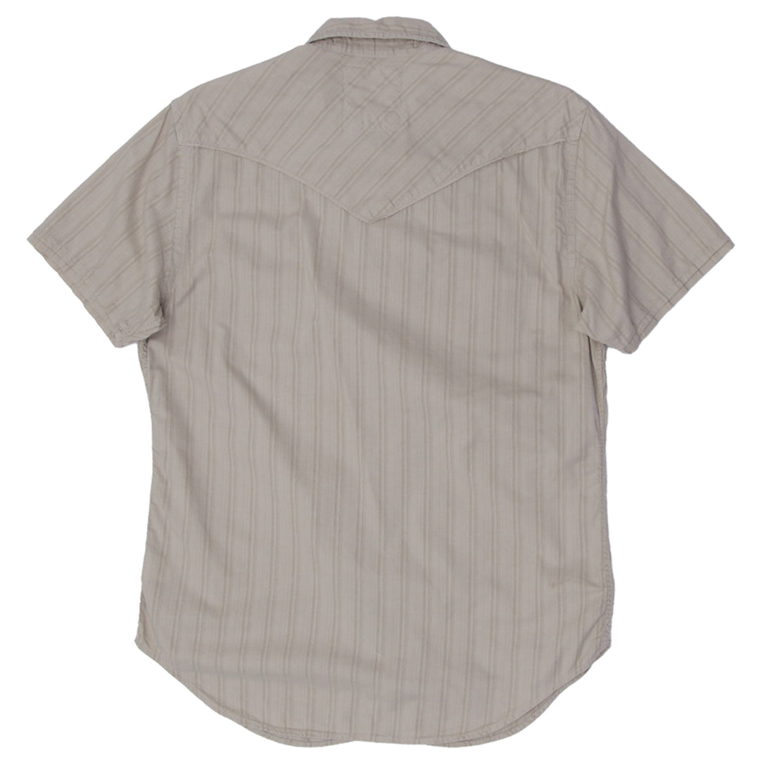 Mens Guess Jeans Vintage Full Button Short Sleeve Pocket Shirt