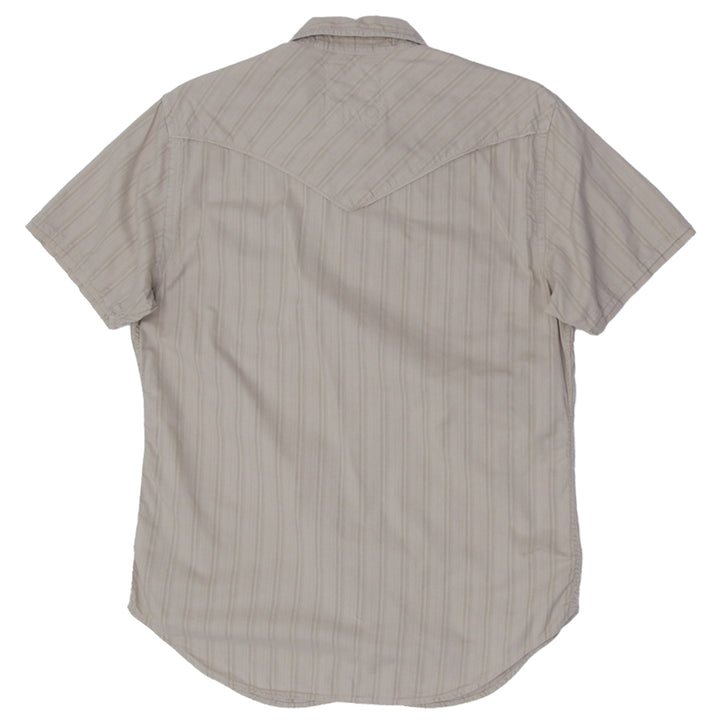 Mens Guess Jeans Vintage Full Button Short Sleeve Pocket Shirt