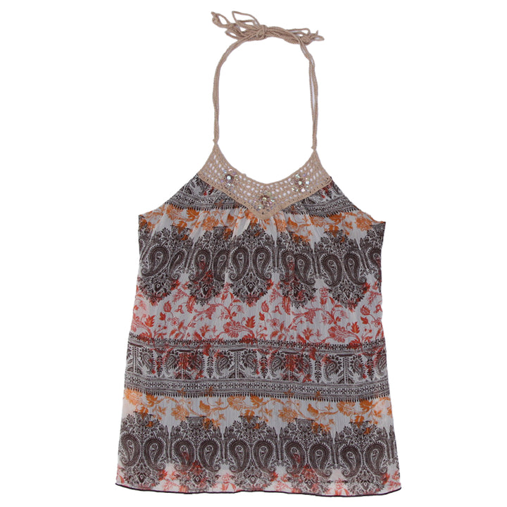 Y2K Ladies Speechless Paisley Print Halter Top
