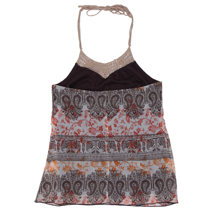 Y2K Ladies Speechless Paisley Print Halter Top