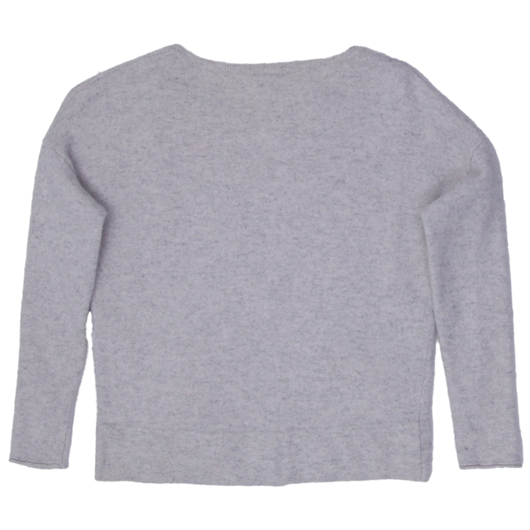 Ladies Marc Cain Gray Long Sleeve Pocket 100% Cashmere Sweater